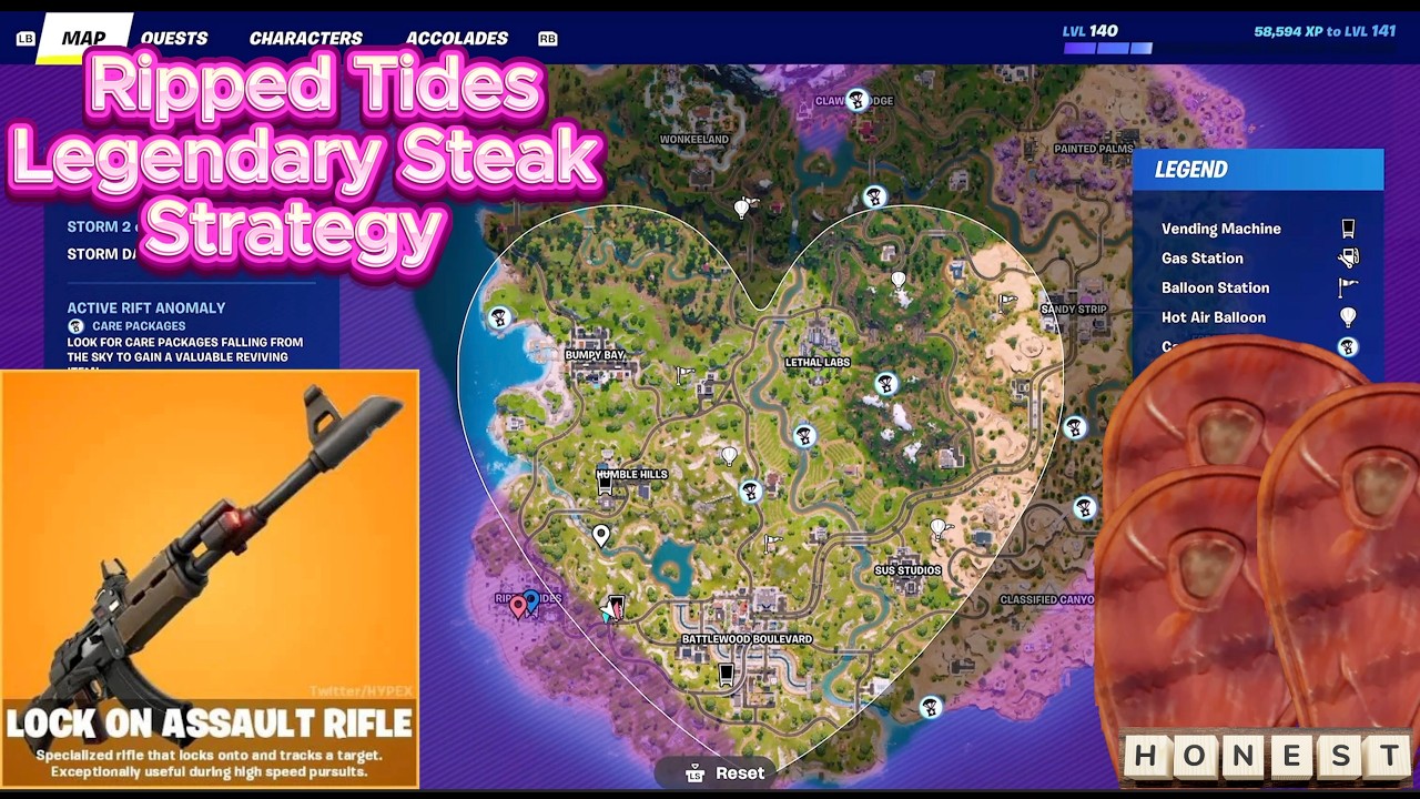 Honest Steaks = Free Legendaries?! | Fortnite Steak Strategy in Heart Storm!