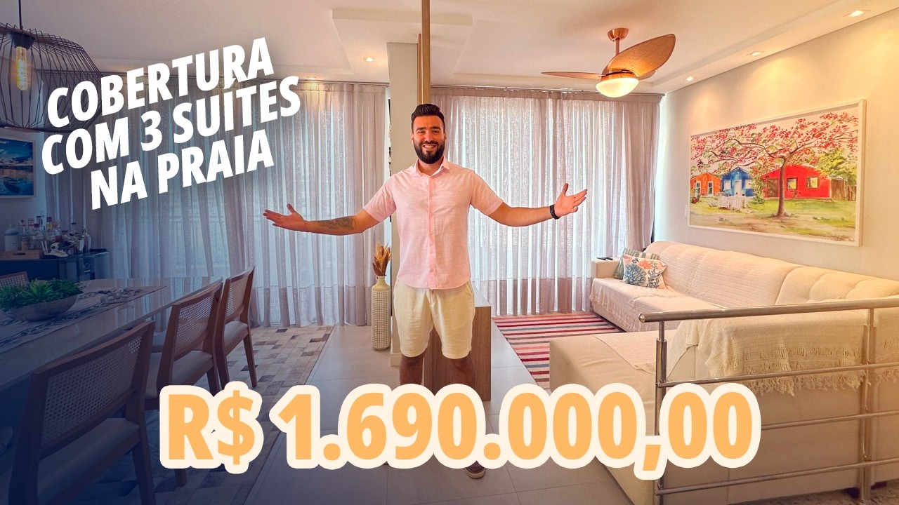 Apartamento Mobiliado 3 Suítes a Venda na Praia de Mariscal em Bombinhas SC (R$: 1.690.000)