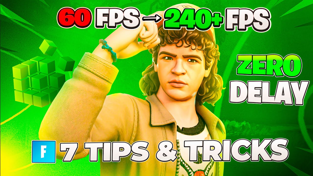 7 Fortnite Tweaks For More FPS & 0 Delay 📈