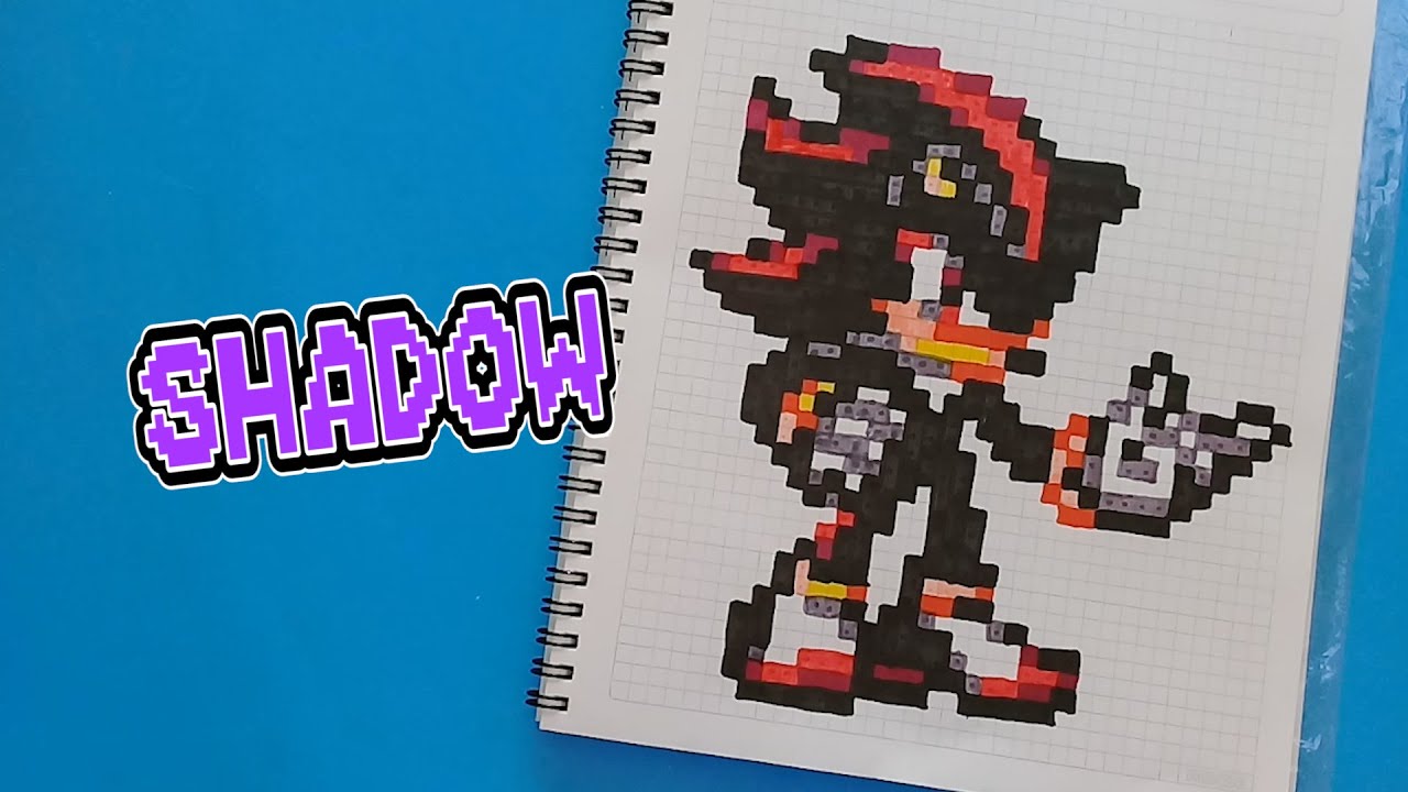 COMO DIBUJAR A SHADOW PIXEL ART - PIXELADOS