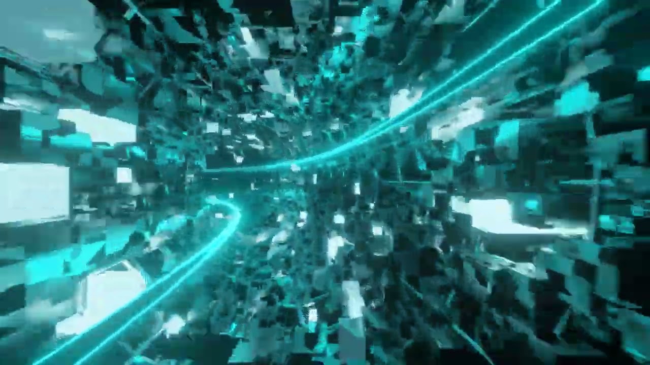Vj loop background 4k || 3d cube tunnel loop || No copyright