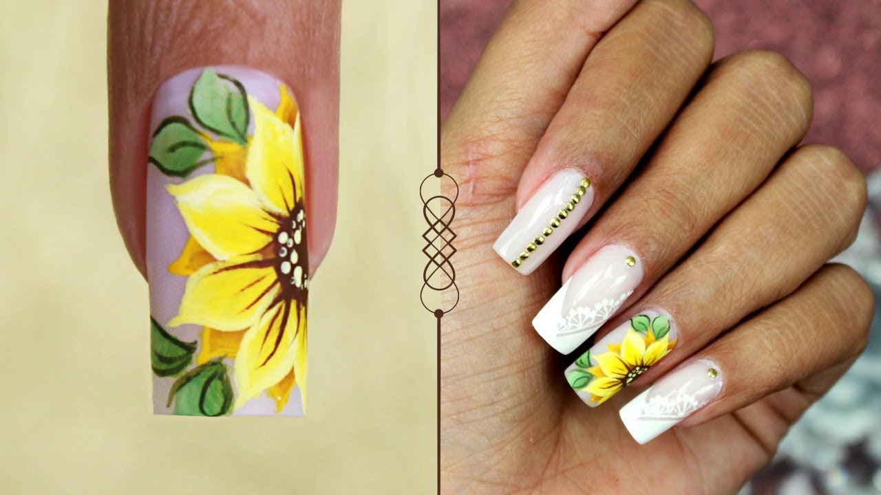 UNHAS DE GIRASSOL FÁCEIS DE FAZER