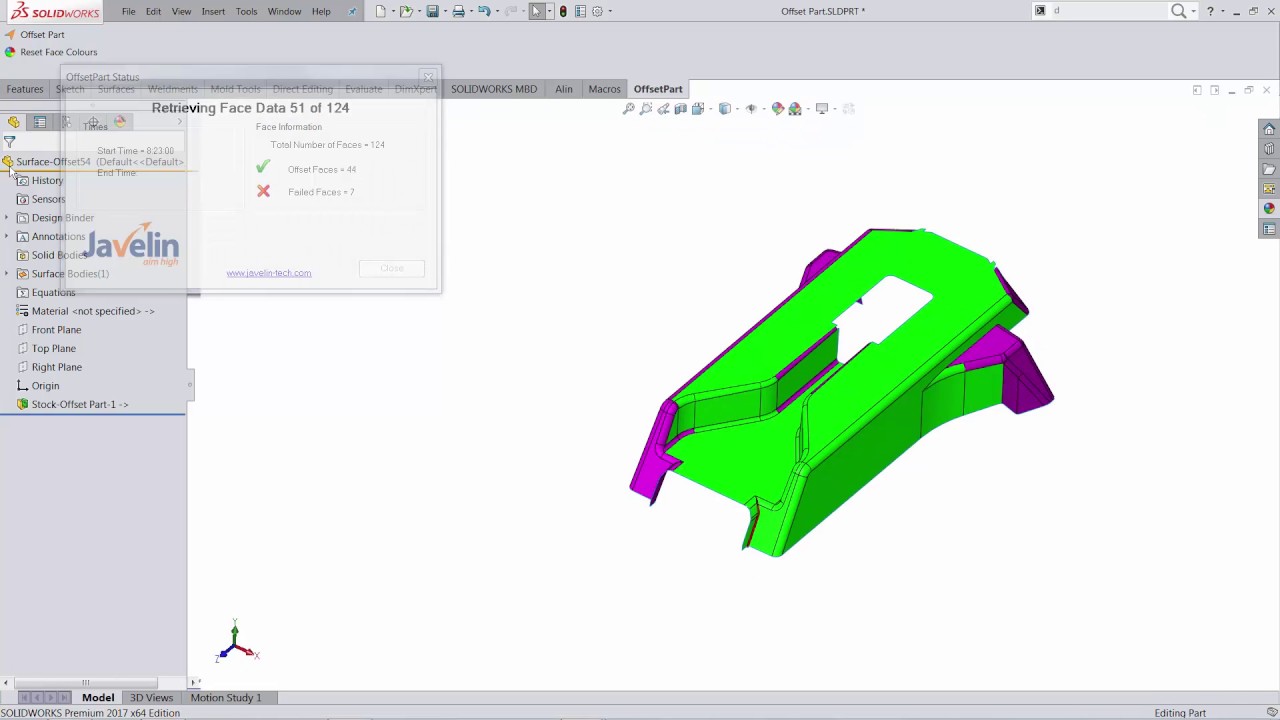 SOLIDWORKS Tutorial: Troubleshooting Offset and Thicken Features
