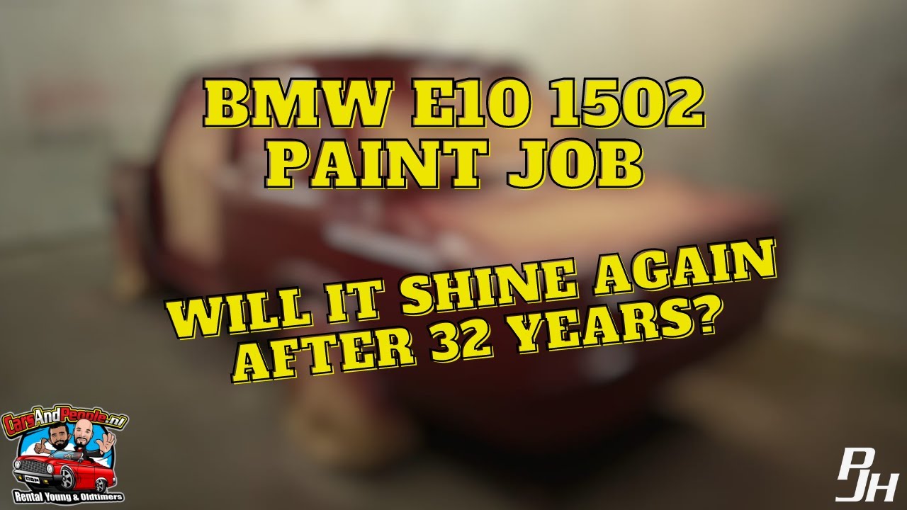 BMW E10 1502 2002 Restoration Project Paint Job Timelaps 4K Classic Car Video