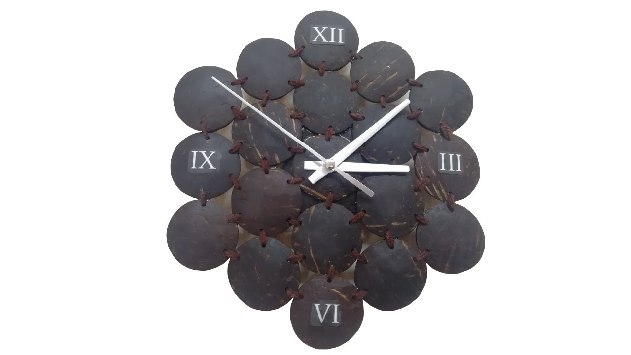Coconut Shell Wall Clock ||Coconut Shell Craft Ideas || Best Out Of Waste
