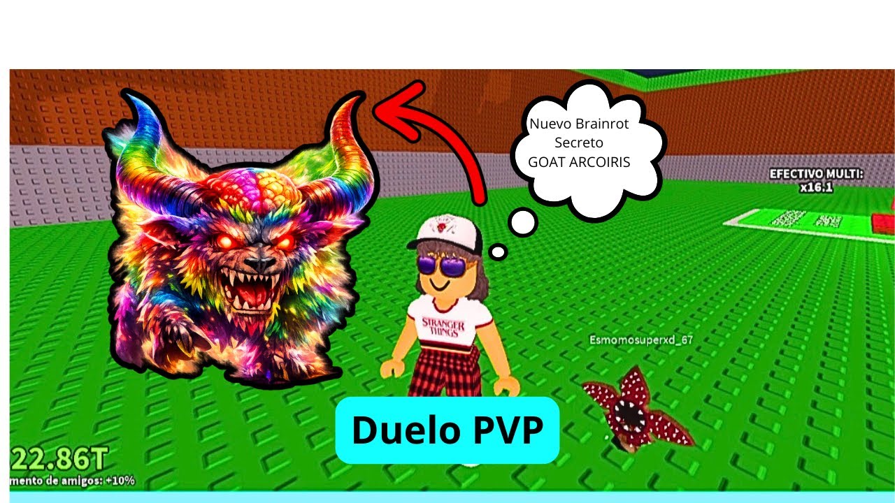 Steal a Brainrot ROBLOX : 🤯 DUELO PVP 💥 + NUEVO  BRAINROT SECRETO🐐🌈😱  #roblox  #stealabrainrot