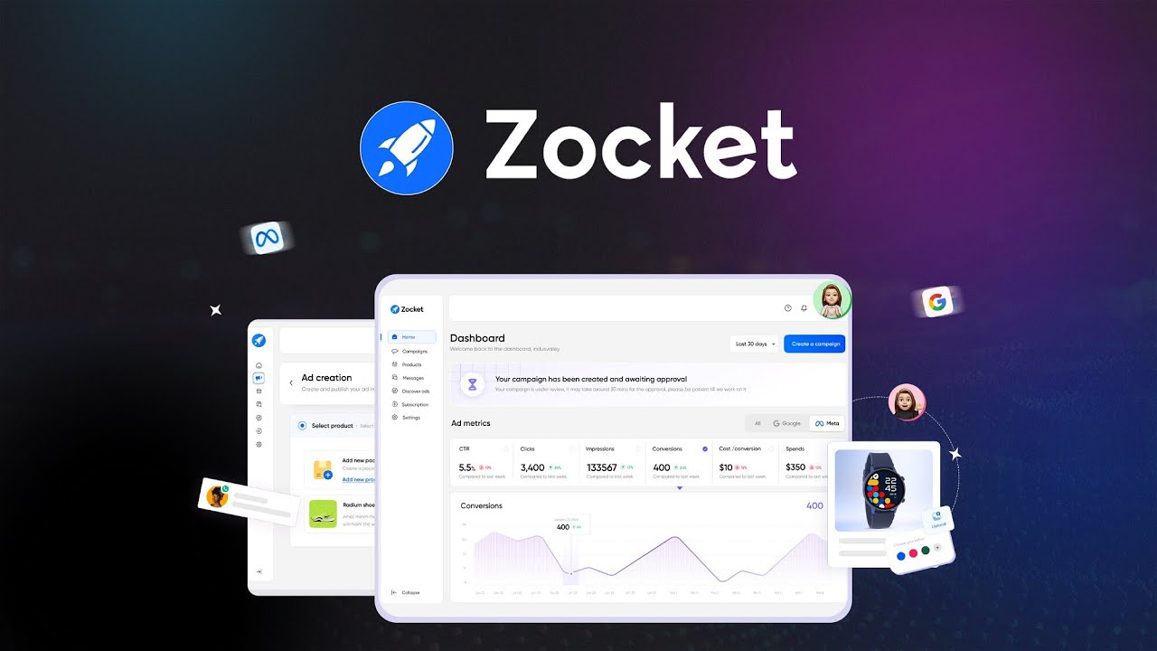 Zocket Lifetime Deal - Run digital ads in 30 seconds with AI