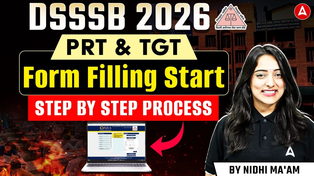 DSSSB TGT PRT Form Fill Process 2026 | DSSSB Form Fill Process 2026 Step By Step |DSSSB Vacancy 2026