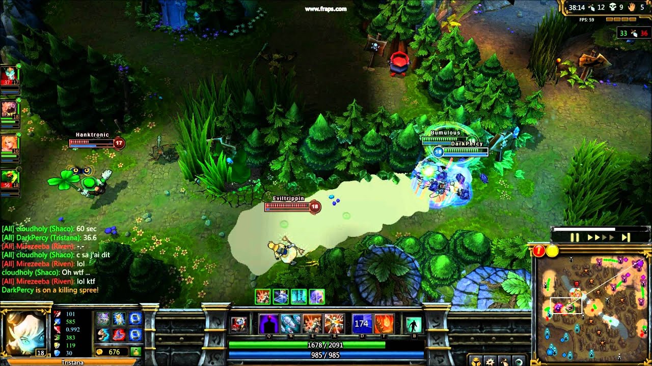 AP Tristana in a Teamfight