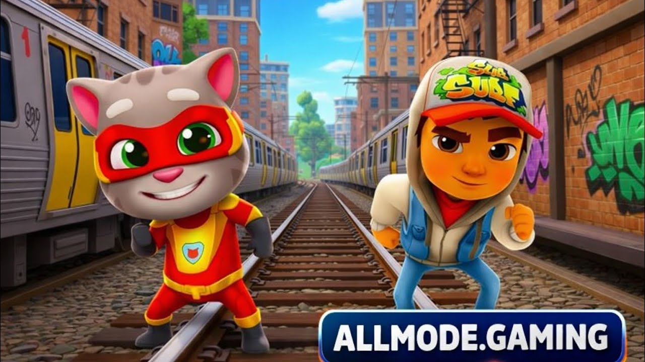 Subway Surfers vs Talking Tom Hero Dash 🔥 | Best Offline Running Game 2026#games #subwaysurfs