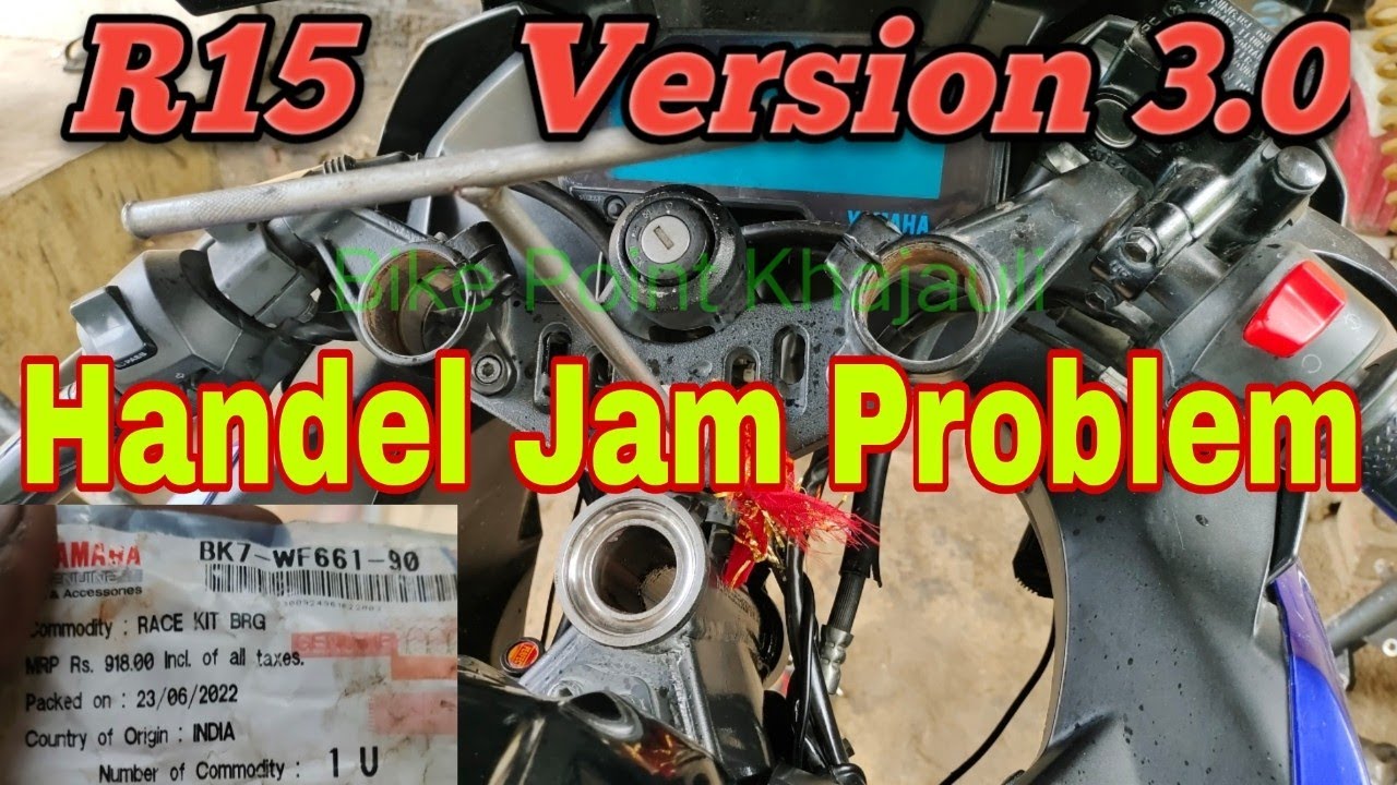 yamaha R15 cone set changing|R15 V3 handle problem solve|R15 ball races kit