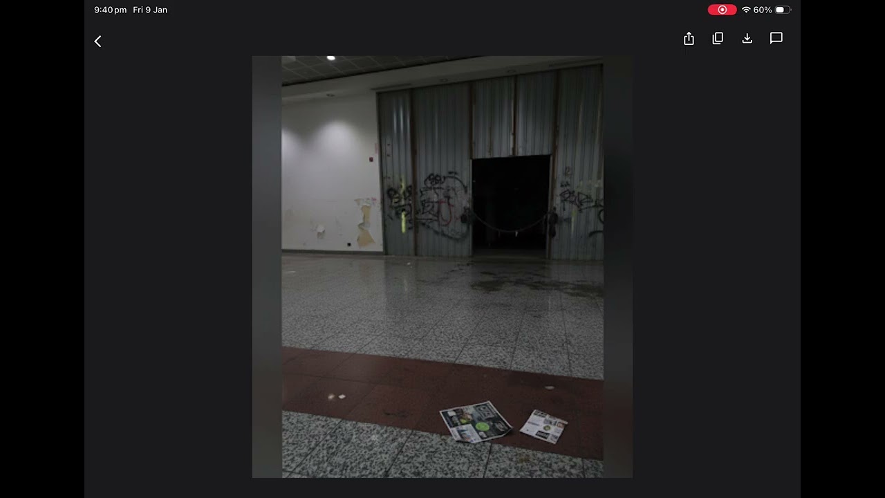 This is what it looked like if marks and Spencer store got broded up