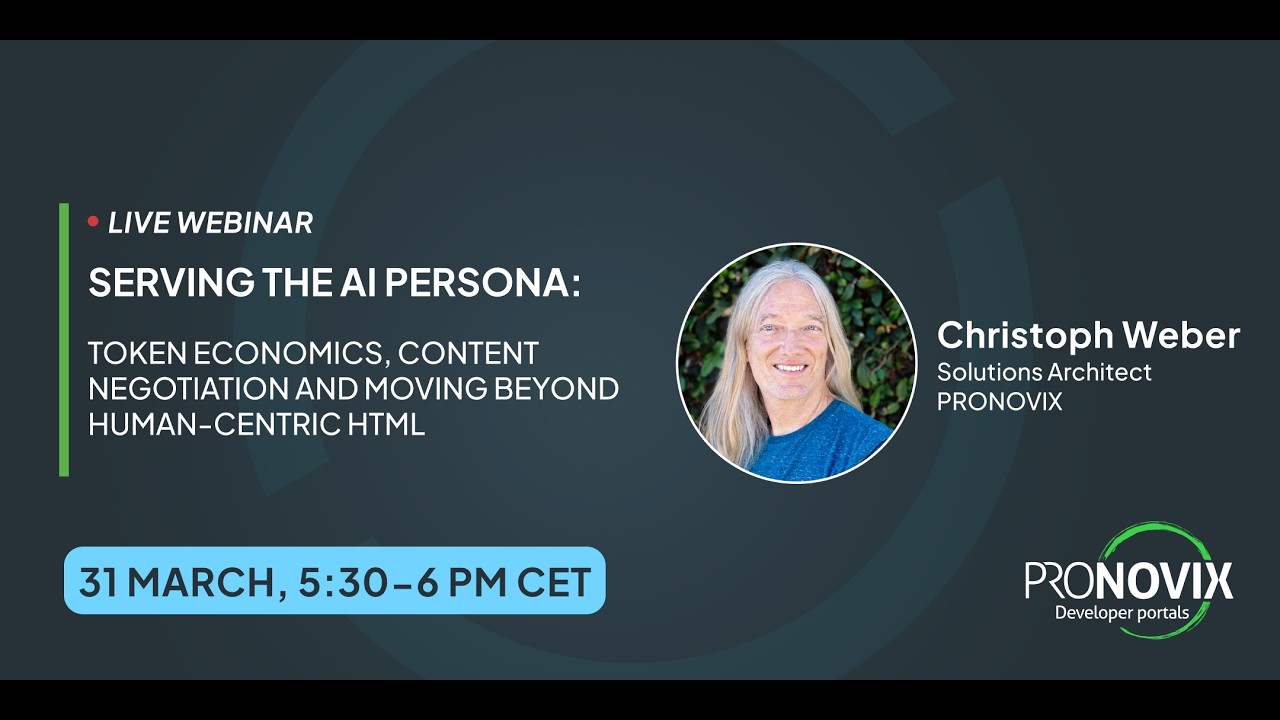 Serving the AI Persona: Token Economics, Content Negotiation, Moving Beyond Human-Centric HTML