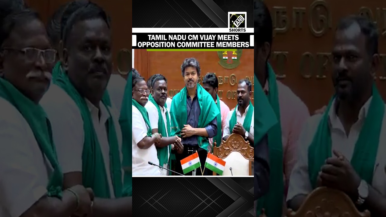 Tamil Nadu CM Vijay meets Opposition Committee Members in Chennai