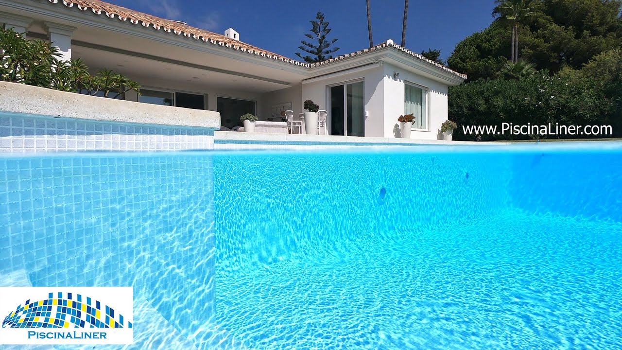 RENOLIT ALKORPLAN Ceramics **SELENE** PVC swimming pool membrane. WOW, it's BEAUTIFUL!!