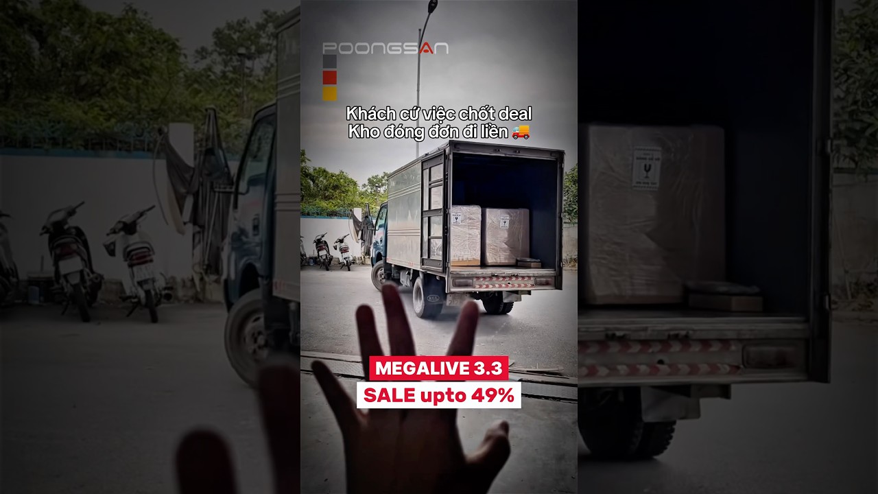 [3.3 MEGALIVE] Kh&aacute;ch chốt c&aacute;i l&agrave; l&ecirc;n đường lu&ocirc;n 🚚 #poongsan #ghemassagepoongsan #qua8thang3 #shorts