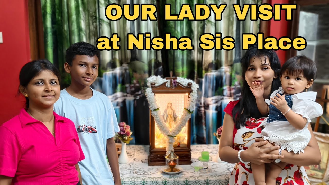 Our Lady Visit at Nisha Sis Place 🙏✨  #goanvlogger #konkanivlogs #ourlady 