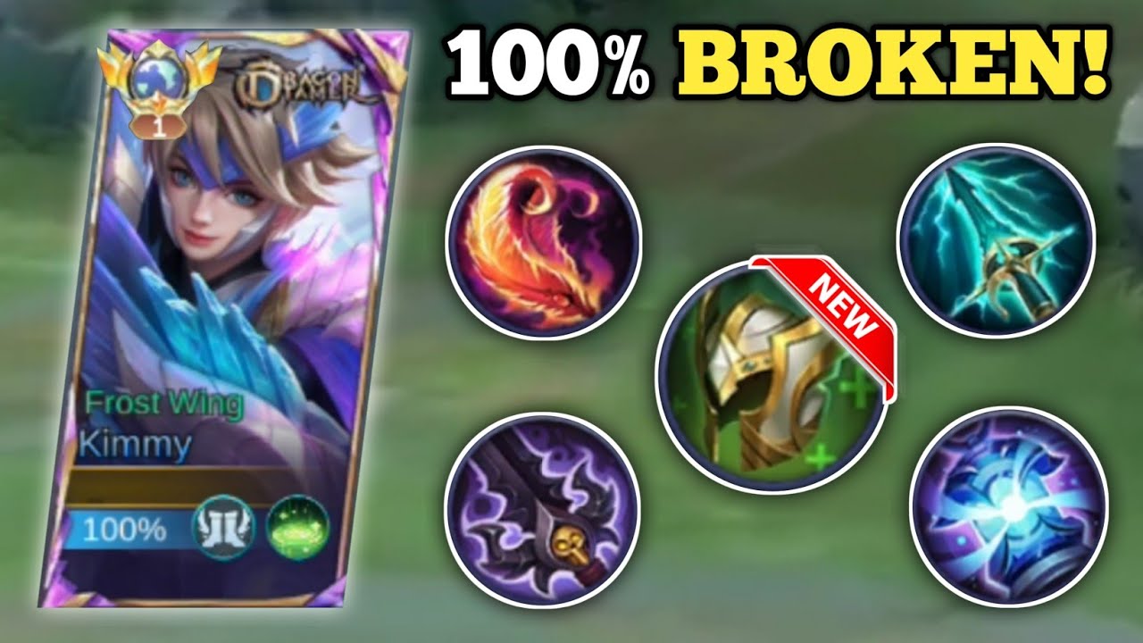 KIMMY 100% BROKEN BUILD 2025! (hard match!💀) KIMMY BEST BUILD -MLBB