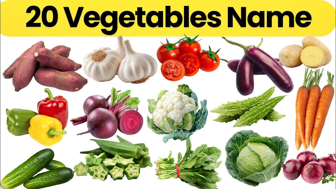 20 Vegetables Name in English and Hindi | Sabziyon ke Naam | Kids Learning Video | #vegetablesname 