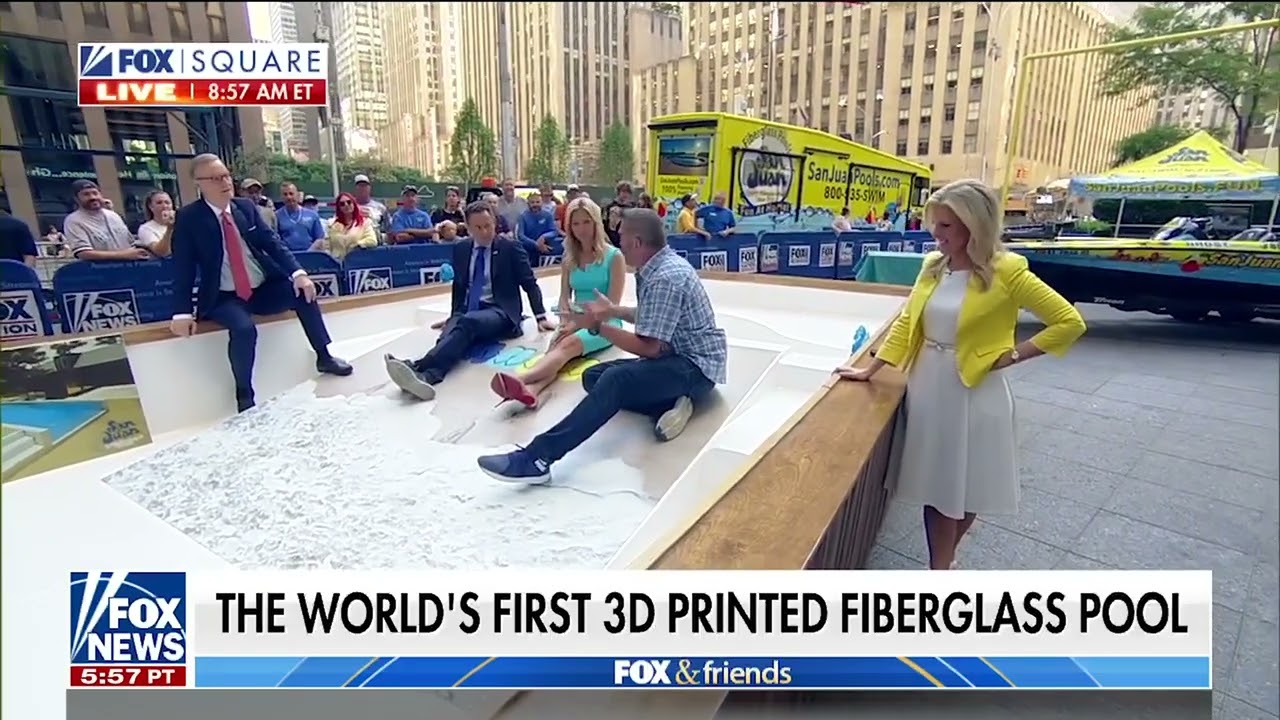 San Juan Fiberglass Pools - 3d Printer Technology Live on Fox and Friends
