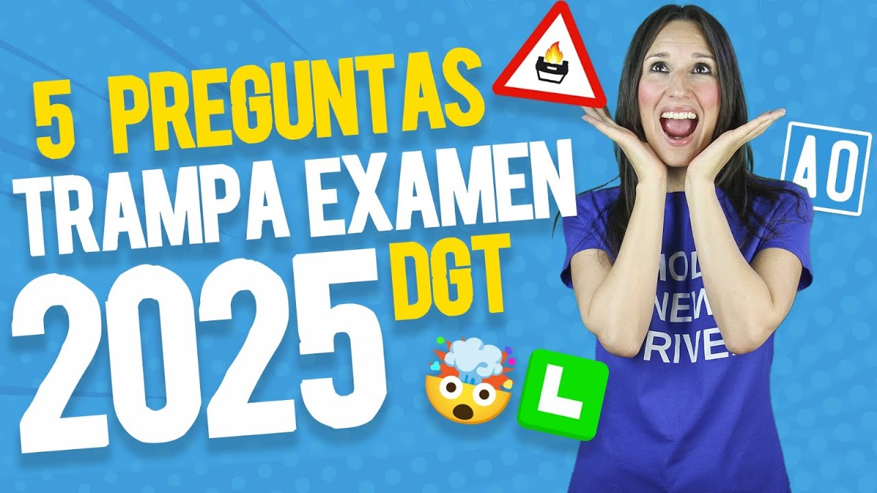 5 preguntas difíciles del examen de la DGT permiso B ¡Reta tu Conocimiento en directo!