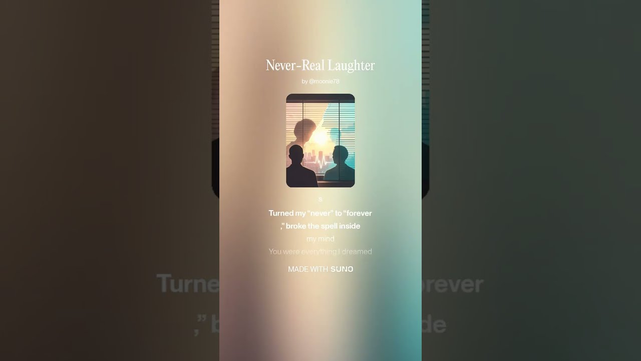 Never Real Laughter | Emotional AI Music