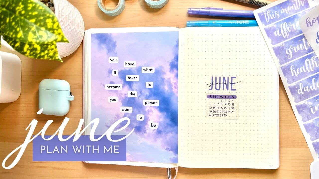 June 2022 Bullet Journal Set Up | PLAN WITH ME