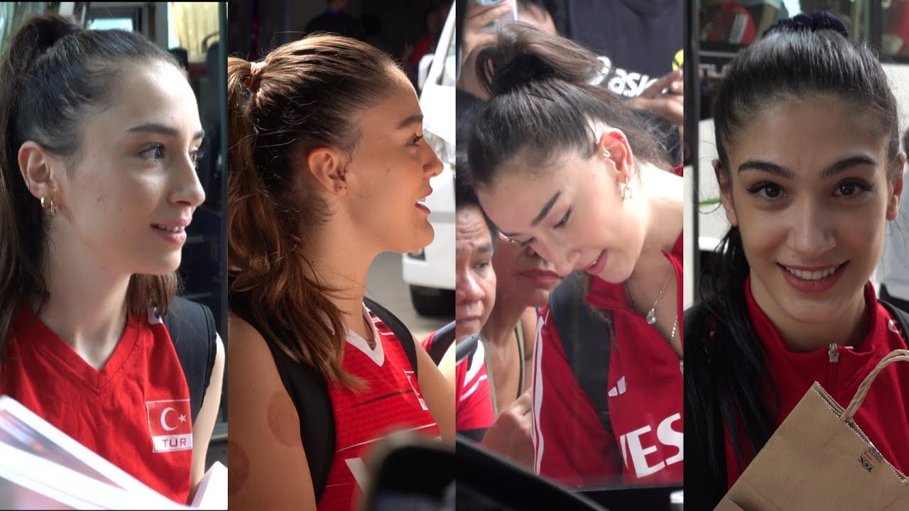 ทีมวอลเลย์บอลหญิงนางฟ้าตุรกีแจกลายเซ็นทิ้งทวนก่อนกลับ น่ารักมาก (ห้ามพลาด) 2/07/2023
