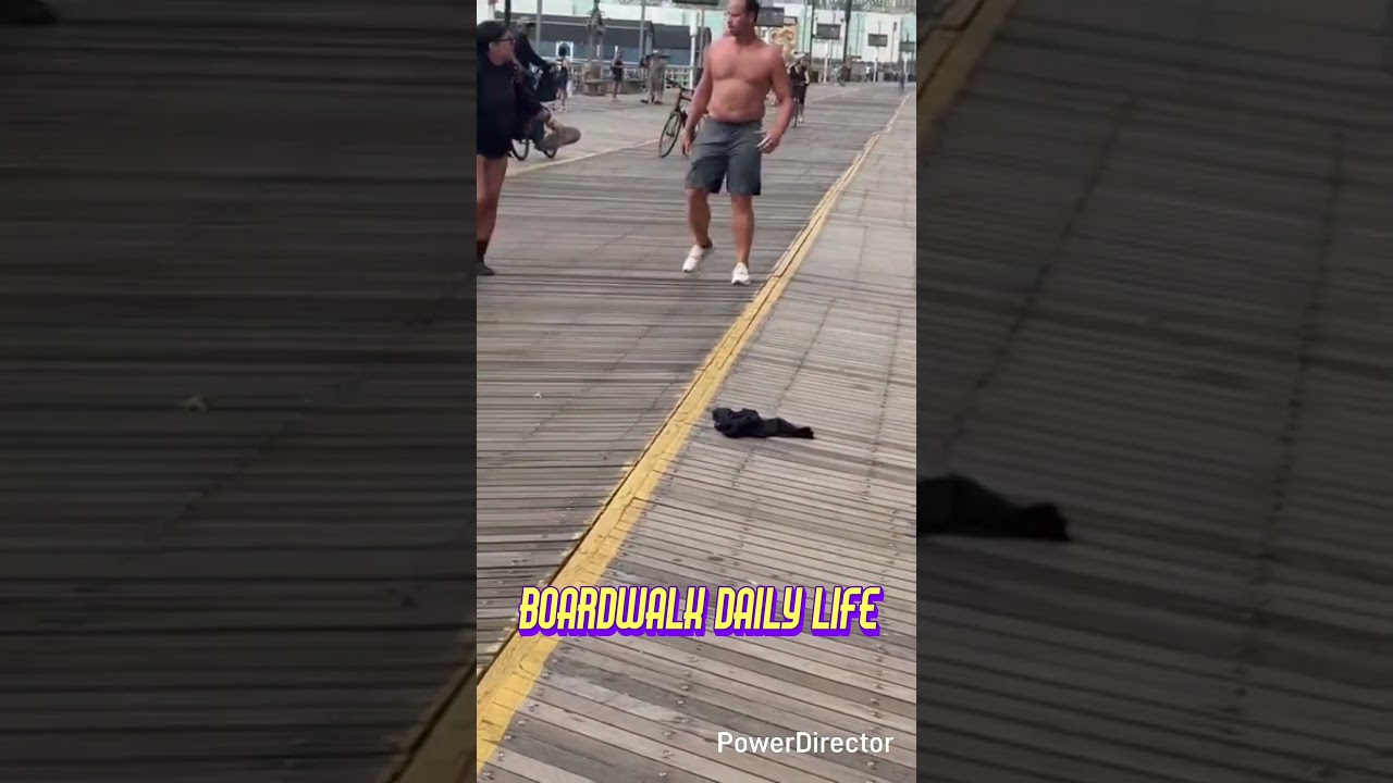 Atlantic city anger on boardwalk