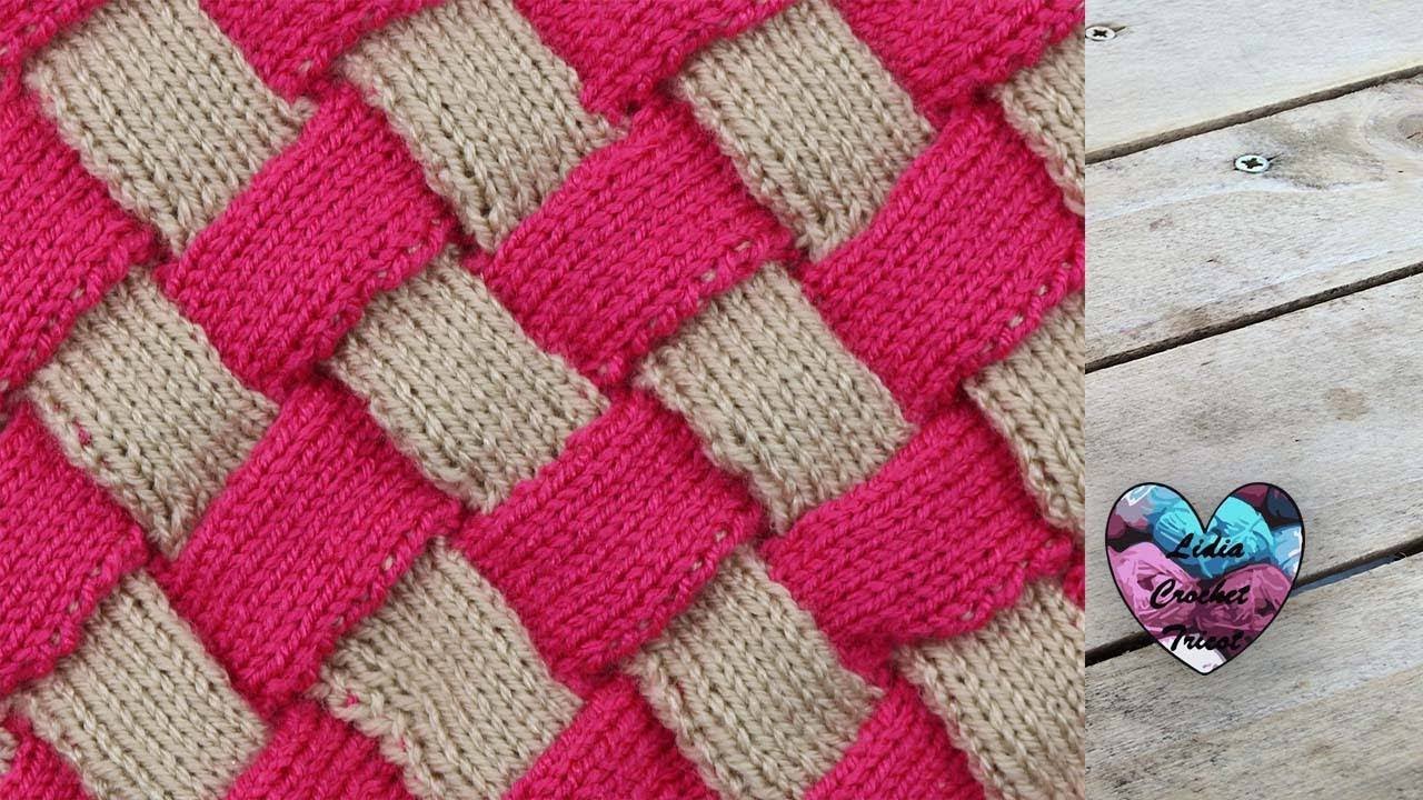 Point ENTRELAC Tricot pas à pas Lidia Crochet Tricot