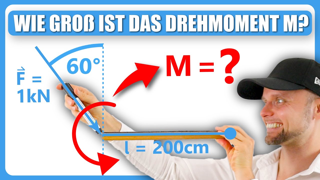 Wie groß ist das Drehmoment M? (Drehmoment mit Winkel)