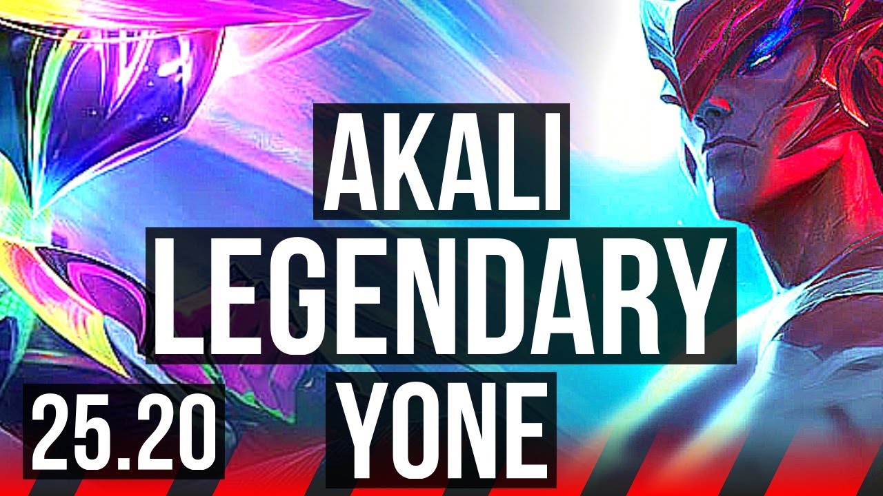 AKALI vs YONE (TOP) | Legendary | EUW Master | 25.20