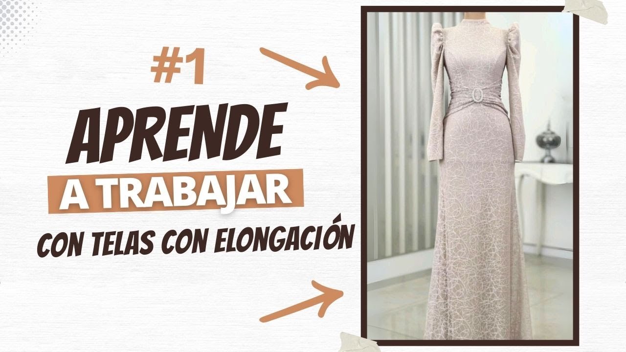 Convierte tus medidas en un vestido elegante con tela elástica 👗✨