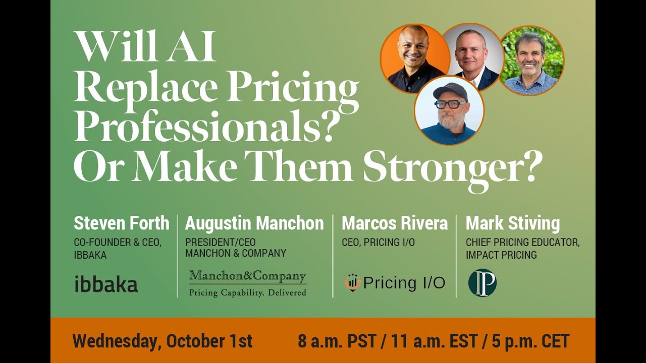 Will AI Replace Pricing Professionals? Or Make Them Stronger?
