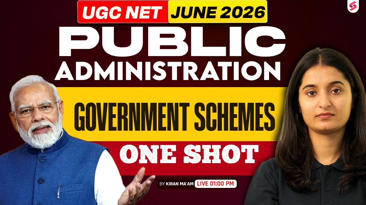 UGC NET Public Administration Classes 2026 | Government Schemes UGC NET By Kiran Mam