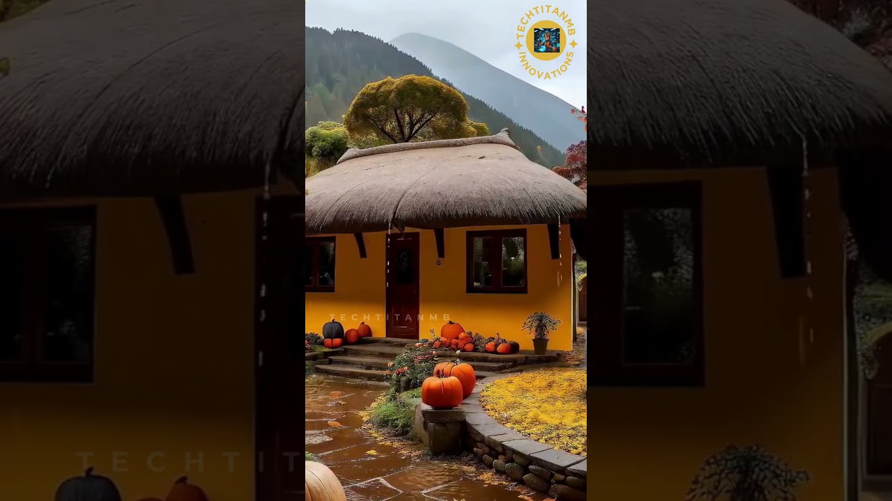 🌿🏡✨ Emerald Haven &ndash; Where Floating Hills Meet Golden Cottages | Cinematic Nature Escape 4K