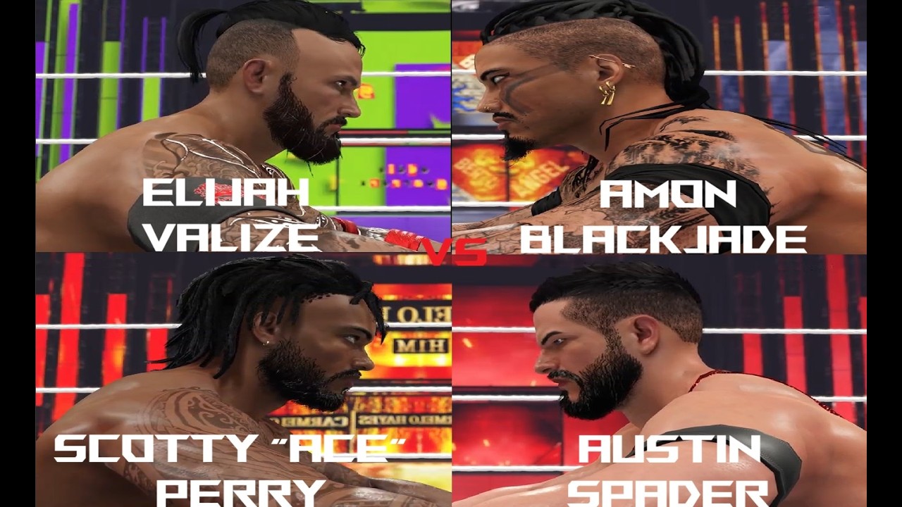 Wrestlemania - Tokyo N2: Elijah Vs Amon Vs Scotty Vs Austin: Crowned Stratos Championship
