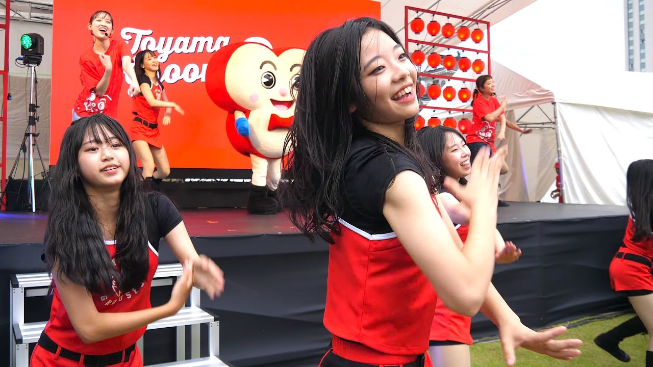 【チアダンス】Team G.O.W(チーム ゴウ) 「PERFECT SMILE」(TUBE) Toyama Groove Park ビーちゃんショー 2回目 横動画 2025年9月13日