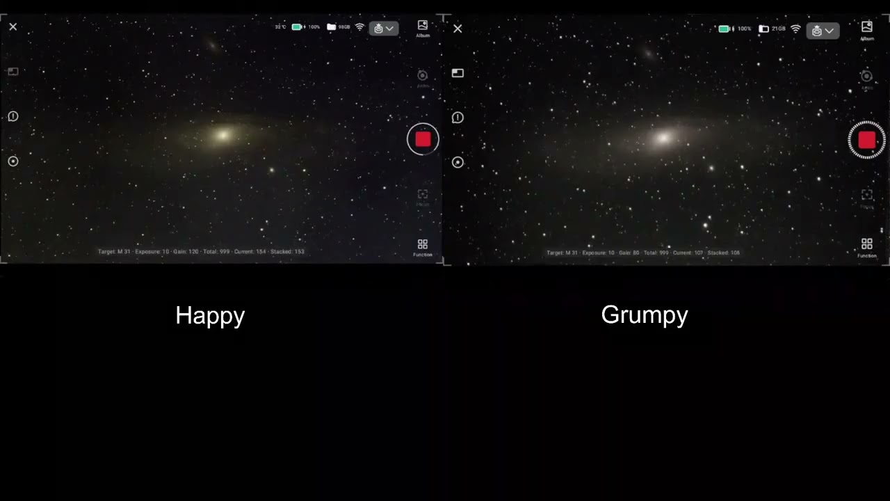 DWARF 3 Happy vs. DWARF 2 Grumpy - M31 - Pompey Observatory  - 12 Sept 2024 