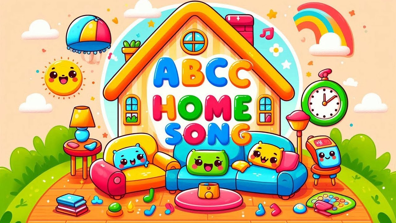 ABC Home Song 🏡 | Learn Alphabet with Home Items | A&ndash;Z for Kids