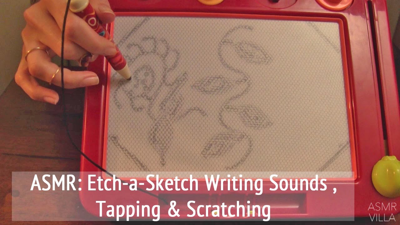 ASMR * Theme: Etch-A-Sketch * Writing Sounds * Tapping & Scratching * No Talking * ASMRVilla