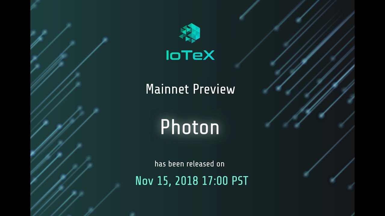 IoTeX - Mainnet Preview 