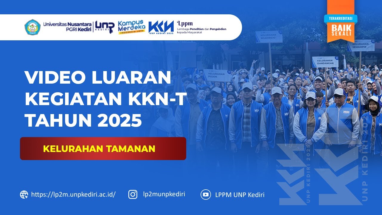Kelurahan Tamanan in Frame KKN-T UNP Kediri Tahun 2025