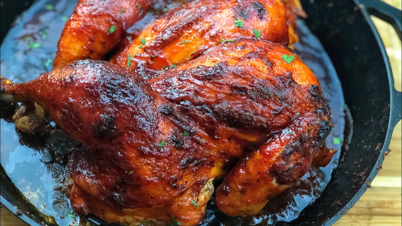 HOW TO MAKE : SWEET N TANGY OVEN ROASTED BBQ CHICKEN!!!