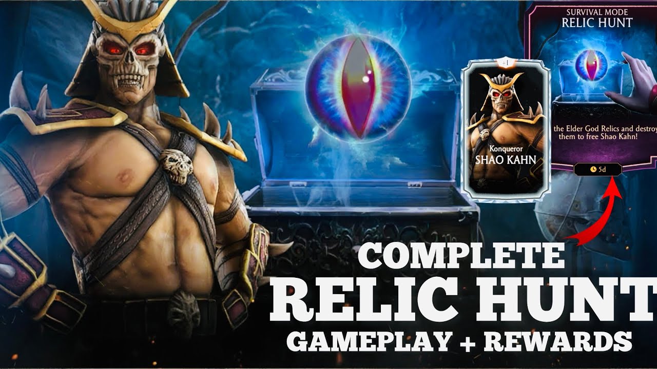 Konqueror Shao Kahn’s Relic Hunt Complete Survivor Mode Gameplay + Rewards | Mortal Kombat Mobile