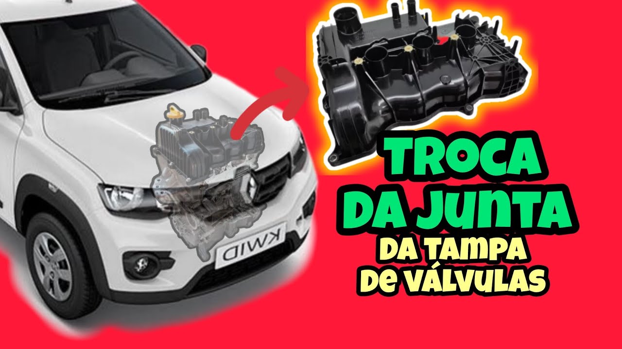 Troca da junta da tampa de válvulas do Renault kwid @comMarcioMenezes