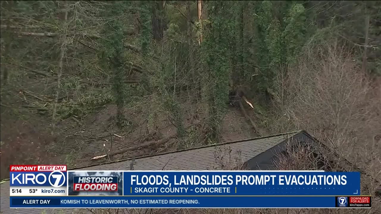 Floods, landslides prompt evacuations in Concrete