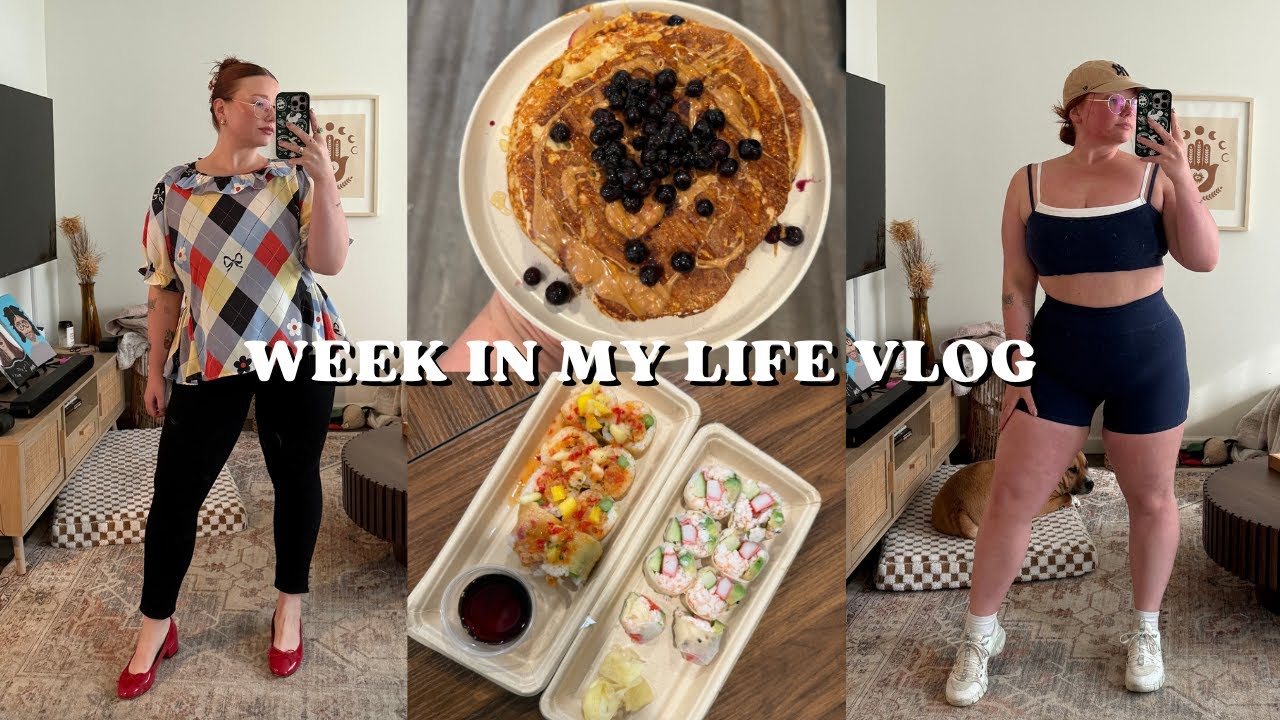 week in my live vlog: office days, my fitness journey, easy high protein meals