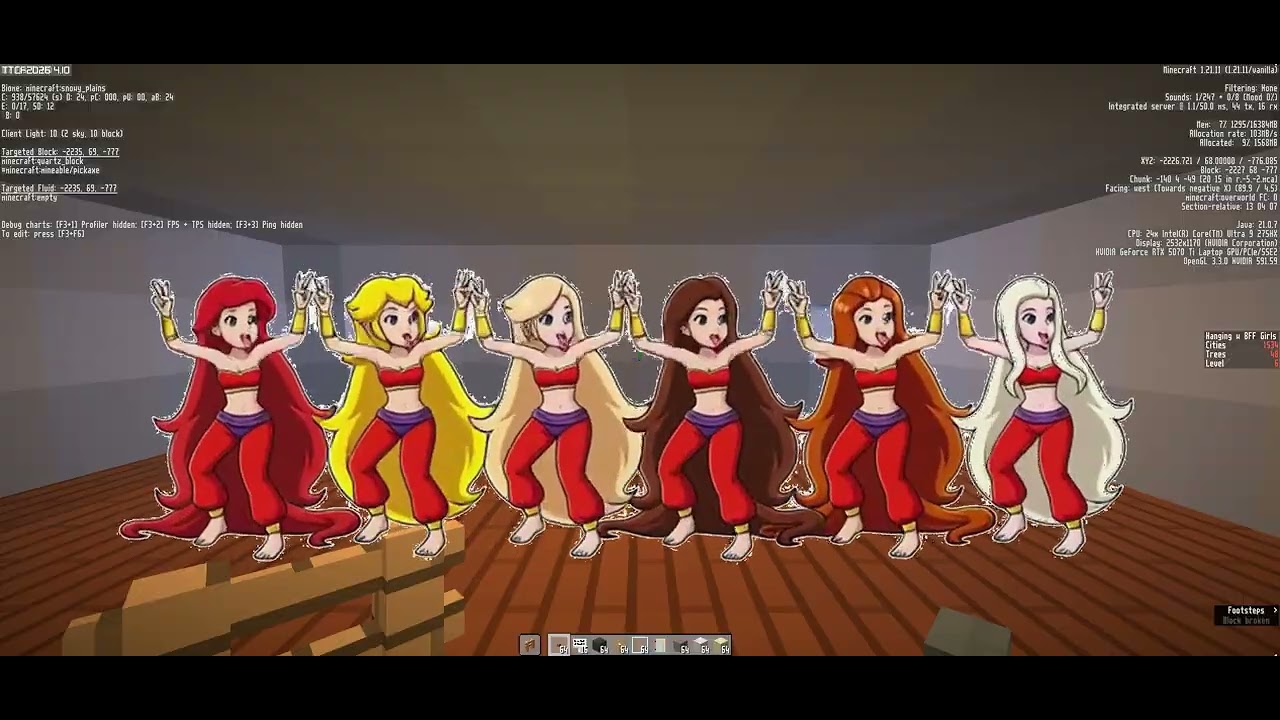 Girls dances like shantae with their shantae outfits