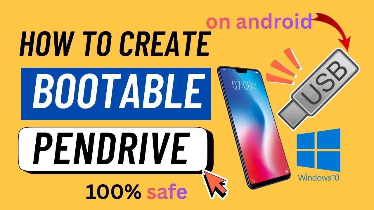 Mobile Se Windows Bootable USB बनाएं | बिना Laptop के आसान तरीका